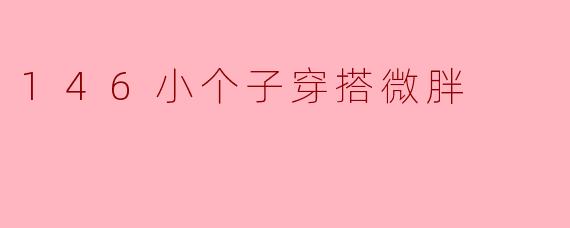 146小个子穿搭微胖