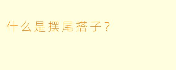 什么是摆尾搭子？
