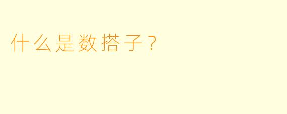 什么是数搭子？