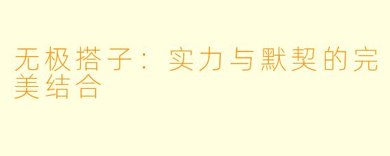无极搭子：实力与默契的完美结合