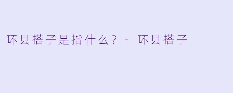 环县搭子是指什么？