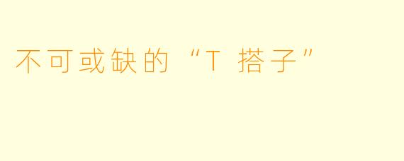 不可或缺的“T搭子”