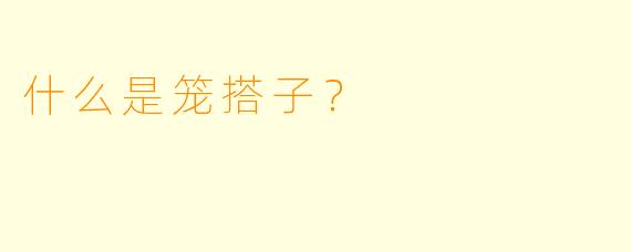 什么是笼搭子？