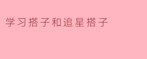 学习搭子和追星搭子：搭配不同人生
