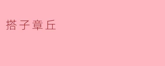 搭子章丘是什么意思？