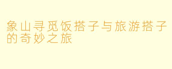 象山寻觅饭搭子与旅游搭子的奇妙之旅