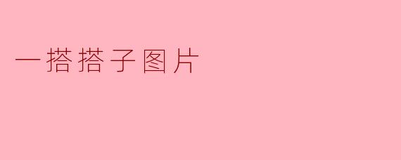 一搭搭子图片