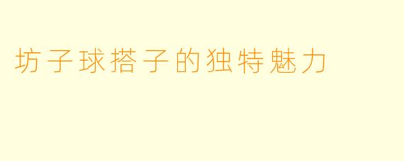 坊子球搭子的独特魅力