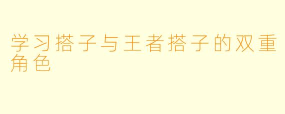 学习搭子与王者搭子的双重角色