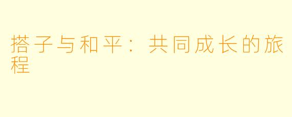搭子与和平：共同成长的旅程