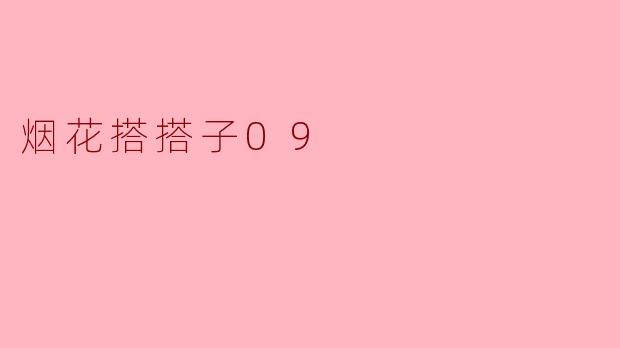 烟花搭搭子09:绽放梦想与友谊的璀璨时刻