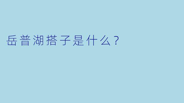 岳普湖搭子是什么？  