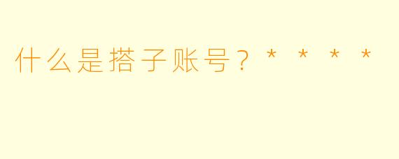 什么是搭子账号？****