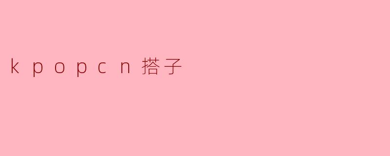 什么是“Kpopcn搭子”？****
