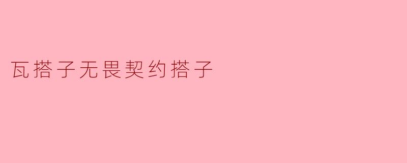 ### 瓦搭子无畏契约搭子:勇敢追寻梦想的伙伴