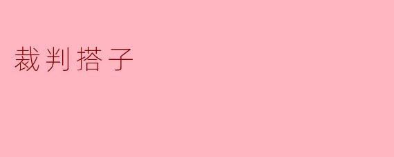 裁判搭子