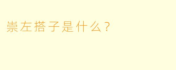 崇左搭子是什么？  