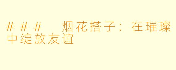 ### 烟花搭子:在璀璨中绽放友谊