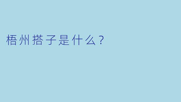 梧州搭子是什么？  