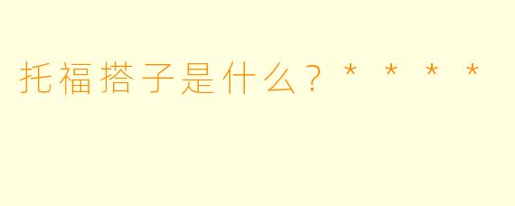 托福搭子是什么？****