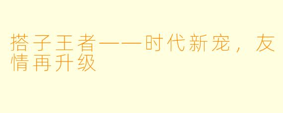 搭子王者——时代新宠,友情再升级