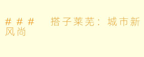 ### 搭子莱芜：城市新风尚