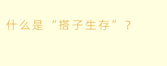 什么是“搭子生存”？  