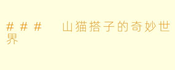 ### 山猫搭子的奇妙世界
