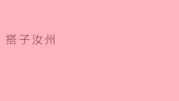 搭子汝州是什么？  