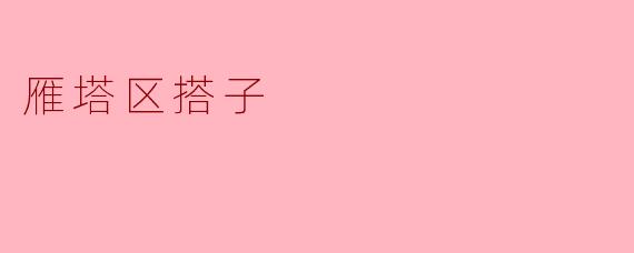 雁塔区搭子