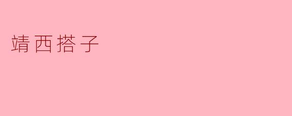 靖西搭子是什么？  