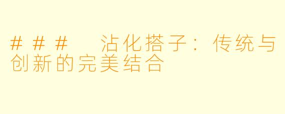 ### 沾化搭子:传统与创新的完美结合