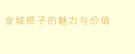 金城搭子的魅力与价值
