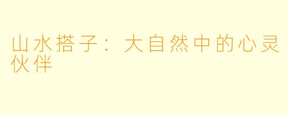 山水搭子：大自然中的心灵伙伴
