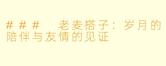 ### 老麦搭子：岁月的陪伴与友情的见证