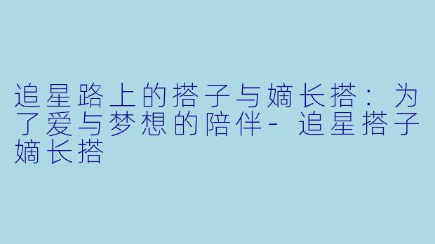 追星路上的搭子与嫡长搭:为了爱与梦想的陪伴