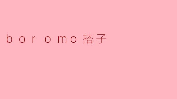boromo搭子