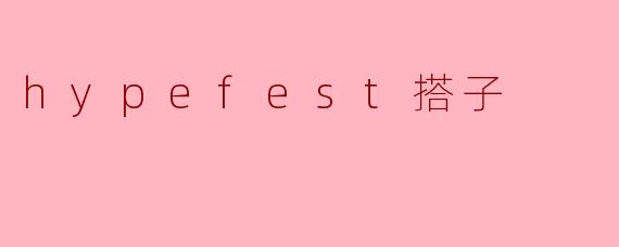 hypefest搭子