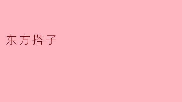 ### 探索“东方搭子”的魅力与意义