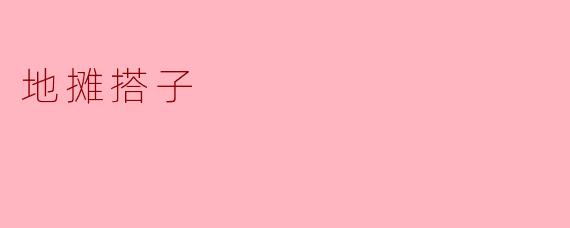 地摊搭子