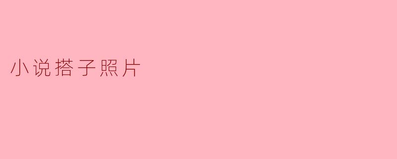 小说搭子照片