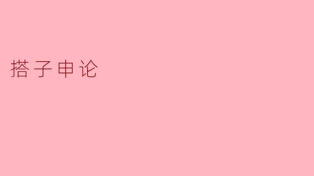 搭子申论
