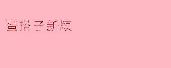 蛋搭子新颖
