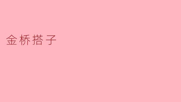 ### 金桥搭子:新时代人际关系的纽带