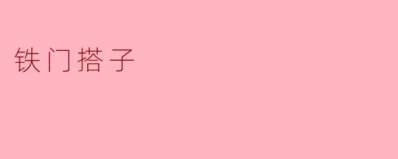 铁门搭子是什么？
