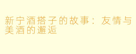 新宁酒搭子的故事：友情与美酒的邂逅