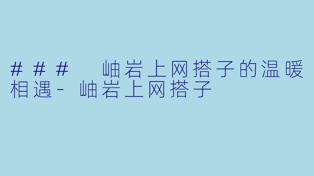 ### 岫岩上网搭子的温暖相遇-岫岩上网搭子
