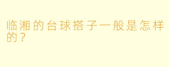 临湘的台球搭子一般是怎样的？  