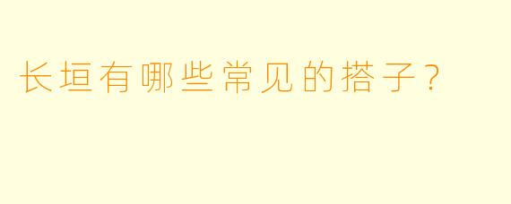 长垣有哪些常见的搭子？  