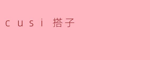 cusi搭子